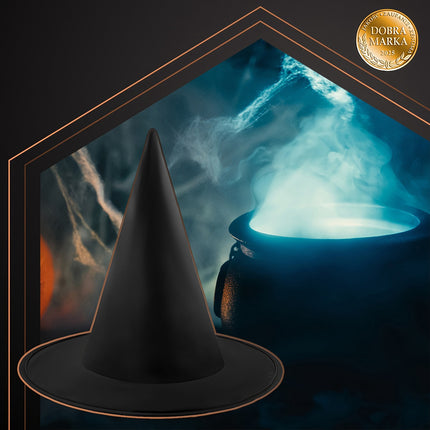 Hexenhut, Schwarz, Polyester, Einheitsgröße, Halloween