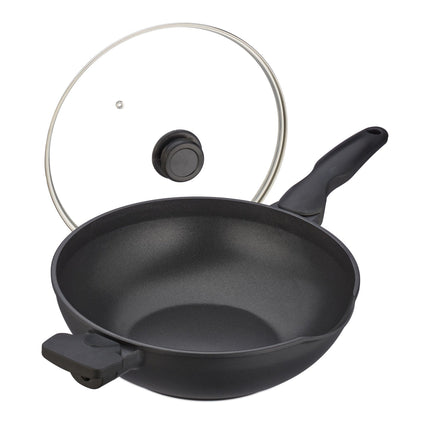 Wok avec couvercle