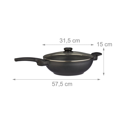 Wok avec couvercle