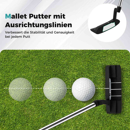 15-teiliges Damen-Golfschläger-Set mit Tasche & Regenhaube