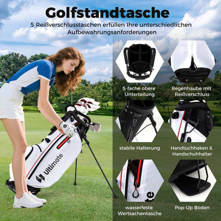 Dámská golfová sada 15 ks s bagem a pláštěnkou