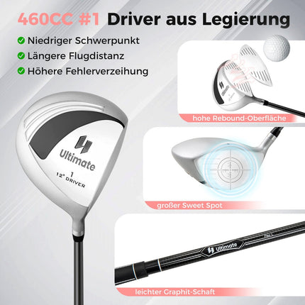 Damen Golf Komplettset mit Tasche – Rechtshand