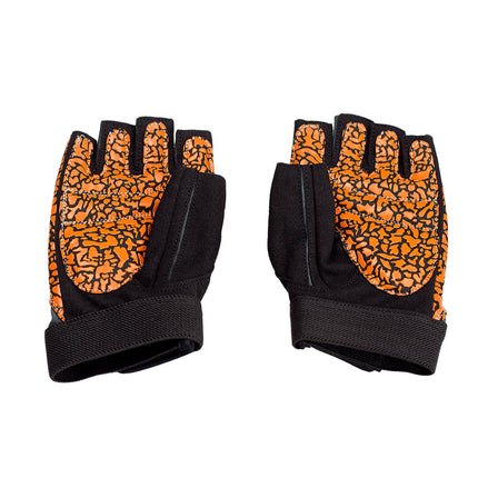 Damen-Fitnesshandschuhe, Größe L, Orange/Grau