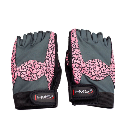 Fitnesshandschuhe für Damen, Größe L, Pink/Grau