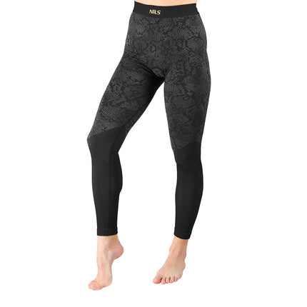 Thermoaktives Unterwäsche-Set für Damen, Schwarz, L/XL