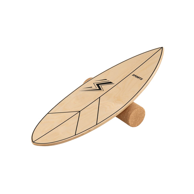 Holz-Balance Board mit Korkrolle, 11-Schicht Birkenholz