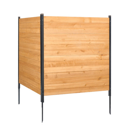 Wood Privacy Fence Screen, 2-Panel 38 x 42 in