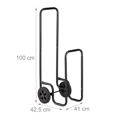 Wood cart metal
