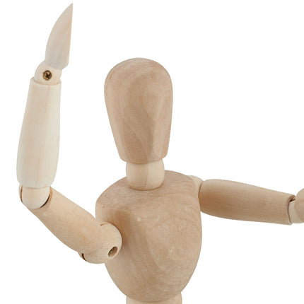 Dřevěná kloubová figurína, 30cm, 2 ks
