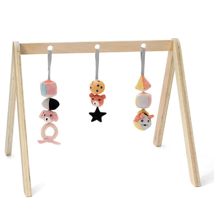 Wooden Baby Gym with Hanging Toys
