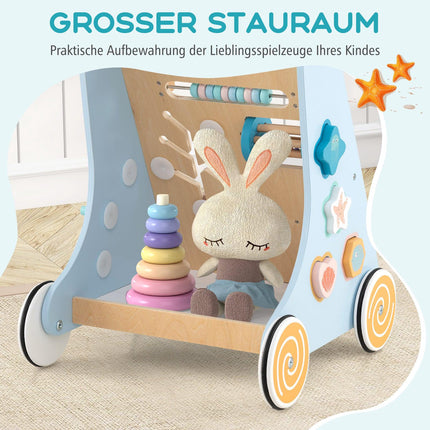 Lauflernwagen aus Holz – Montessori Lernspielzeug