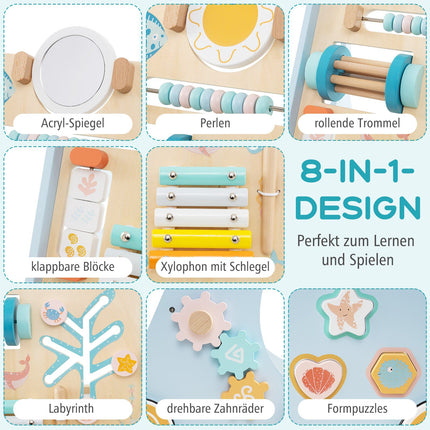 Lauflernwagen aus Holz – Montessori Lernspielzeug