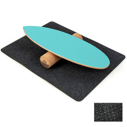 Balance Board aus Holz, Wackelbrett mit Rad &amp; Decke, 3-in-1 Balance Board Kit, Blau