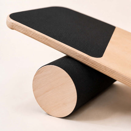 Wooden Balance Board with Roller for Balance Training, Birch Plywood