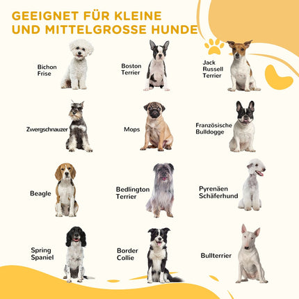 Verstellbares, freistehendes Hundeabsperrgitter aus Holz, faltbar, weiß