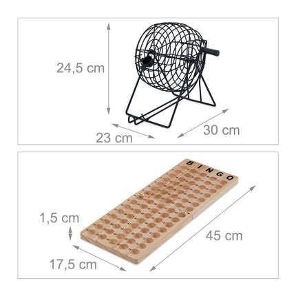 Bingo Spiel aus Holz