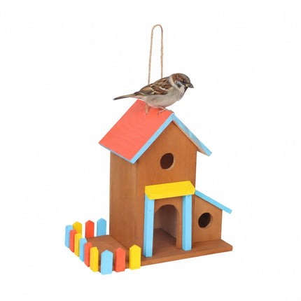 Wooden Birdhouse Feeder for Garden or Patio