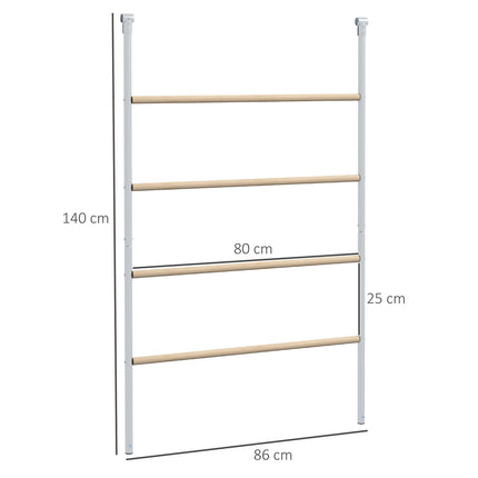 Échelle en bois pour poulailler Aire de jeux pour poules Cadre d'escalade pour poules pour 4 à 6 poules 140 x 86 x 2,5 cm Bois naturel