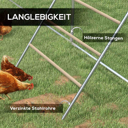 Échelle en bois pour poulailler Aire de jeux pour poules Cadre d'escalade pour poules pour 4 à 6 poules 140 x 86 x 2,5 cm Bois naturel