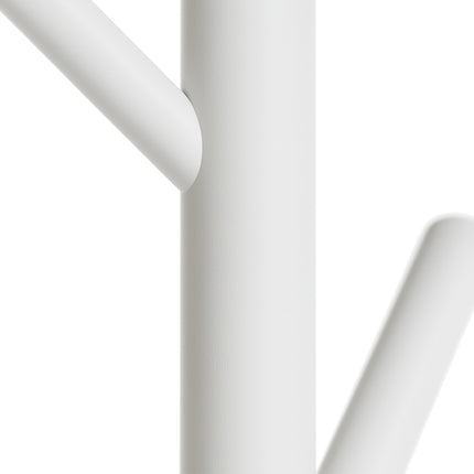 Wooden Coat Rack with 8 Hooks, Freestanding