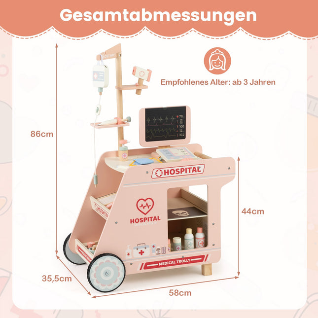 Doktorspielzeug aus Holz mit CT-Gerät & Zubehör
