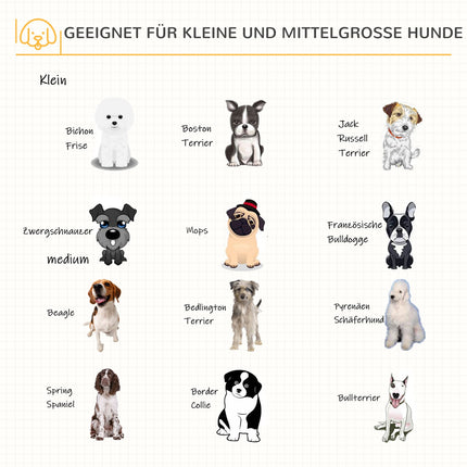 Hundebox aus Holz mit Tischplatte, Naturholzoptik, 81x58,5x76 cm