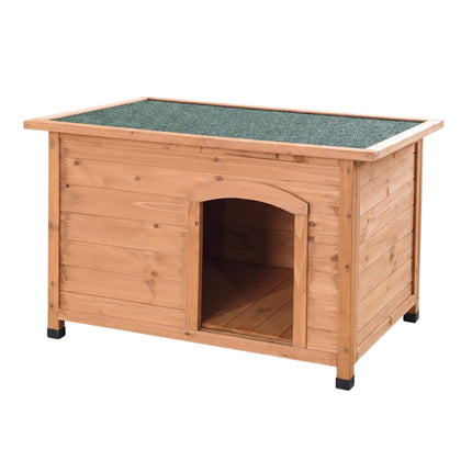 Hundehütte aus Holz, Orange – Wasserdichtes Dach, erhöhter Boden