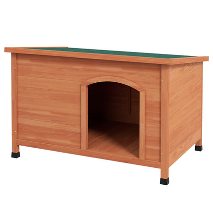 Hundehütte aus Holz, erhöht, herausnehmbarer Boden, 100 cm