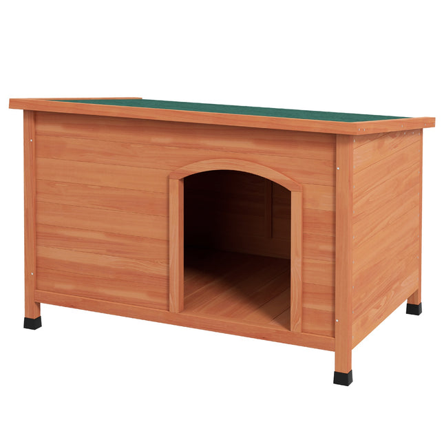 Hundehütte aus Holz, erhöht, herausnehmbarer Boden, 100 cm