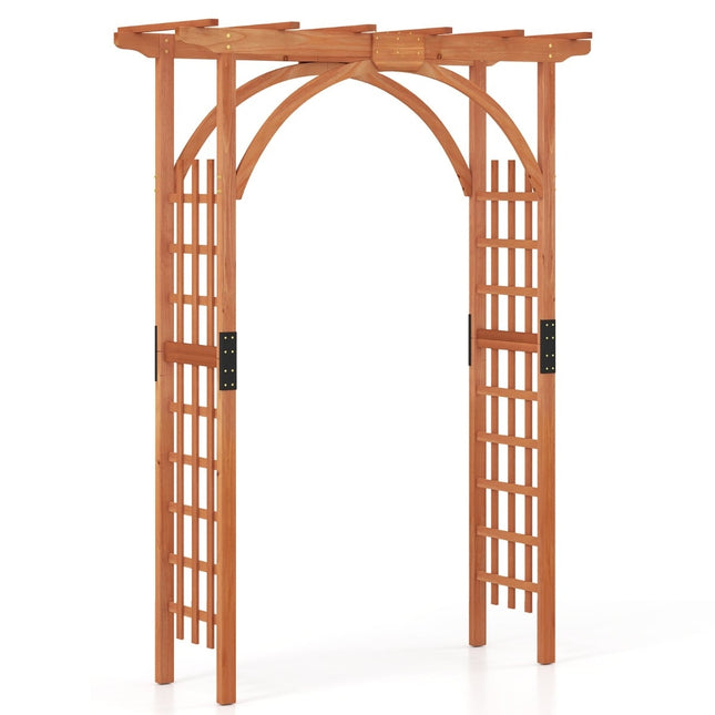 Gartenbogen aus Holz für Kletterpflanzen, 213 cm hoch