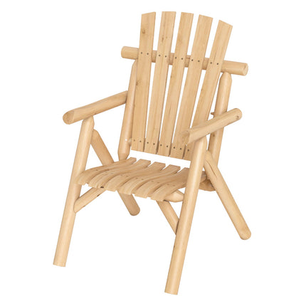 Wooden Garden Bench, Natural Finish, 2-Person, 300kg Capacity