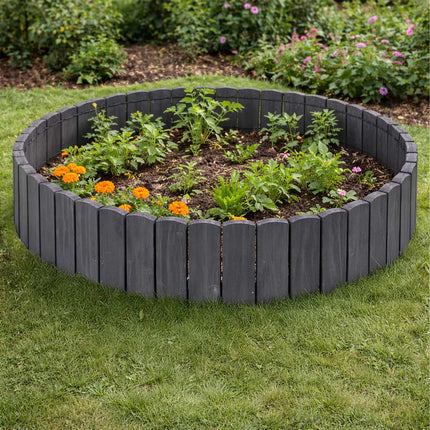Wooden Garden Edging, Flexible, Weather-Resistant