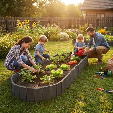 Wooden Garden Edging, Flexible, Weather-Resistant
