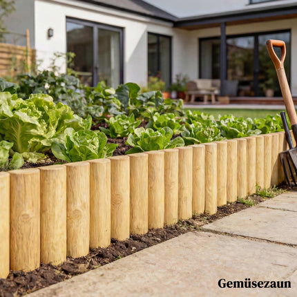 Gartenzaunelement aus Holz 176x30 cm – Tierabsperrung