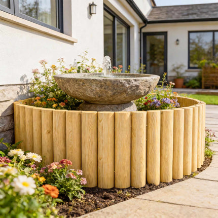 Gartenzaunelement aus Holz 176x30 cm – Tierabsperrung