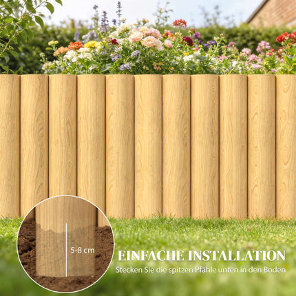 Gartenzaunelement aus Holz 176x30 cm – Tierabsperrung