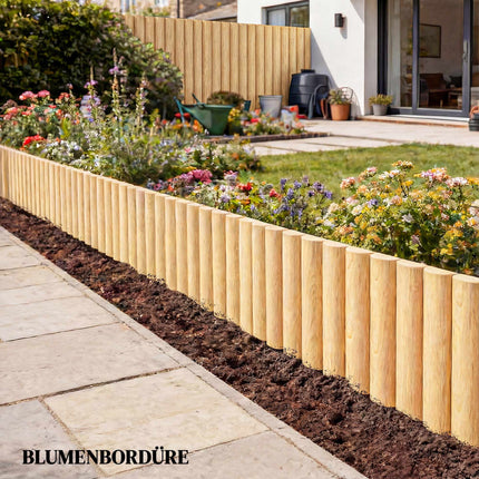 Gartenzaunelement aus Holz 176x30 cm – Tierabsperrung
