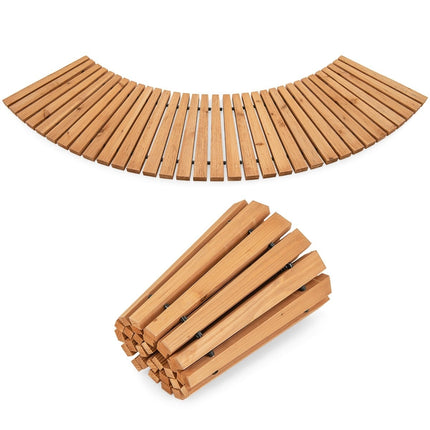 Wooden Garden Pathway – Rollable, Non-Slip, 216 x 53 cm