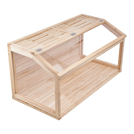Wooden Hamster Cage, 270 View, Lift-Up Top, 40x20x20in