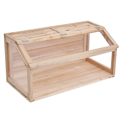 Wooden Hamster Cage, 270 View, Lift-Up Top, 40x20x20in