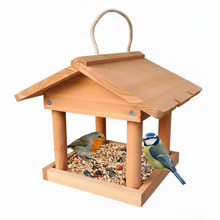 Vogelhaus zum Aufhängen aus Holz – Leicht zu reinigen, offenes Design