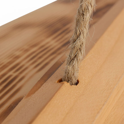 Wooden Hanging Bird Feeder – Easy Clean, Open Design