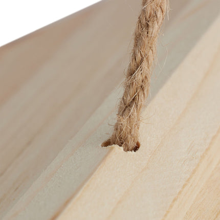 Wooden Hanging Bird Feeder – Easy-Clean, Open Design