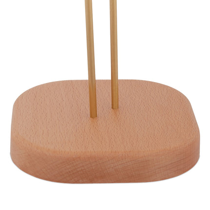 Wooden Kitchen Roll Holder with Wide Base