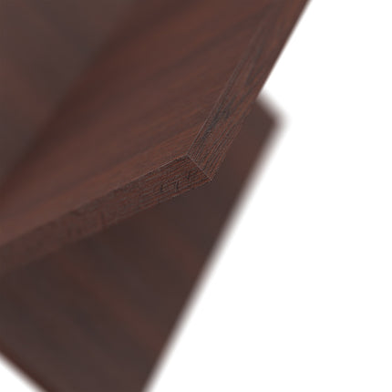 Zeitschriftenhalter aus Holz, X-Design, dunkler Walnuss