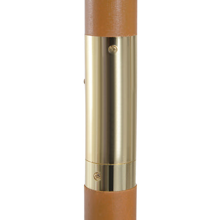Wooden Bamboo Parasol, 300 Cm, Black, Robust & Elegant