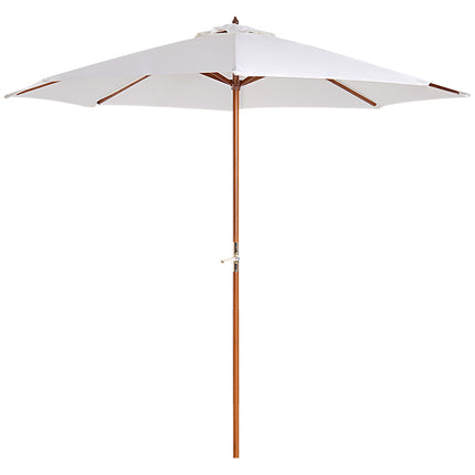 Gartenschirm, 2,5 m Creme – Balkonschirm