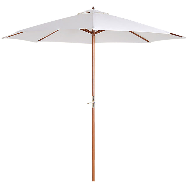 Gartenschirm, 2,5 m Creme – Balkonschirm