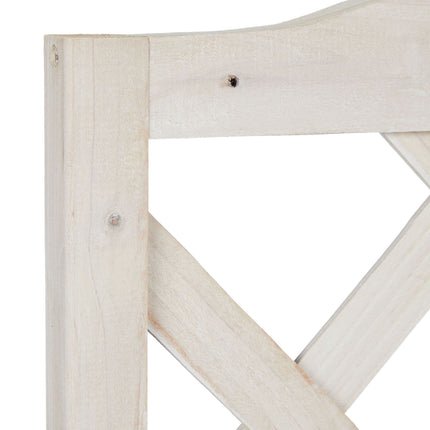 Pflanzkasten aus Holz mit Spalier, Weiß – Kletterpflanzen