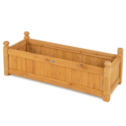 Pflanzbeet aus Holz 110 x 40 x 35 cm, Drainage